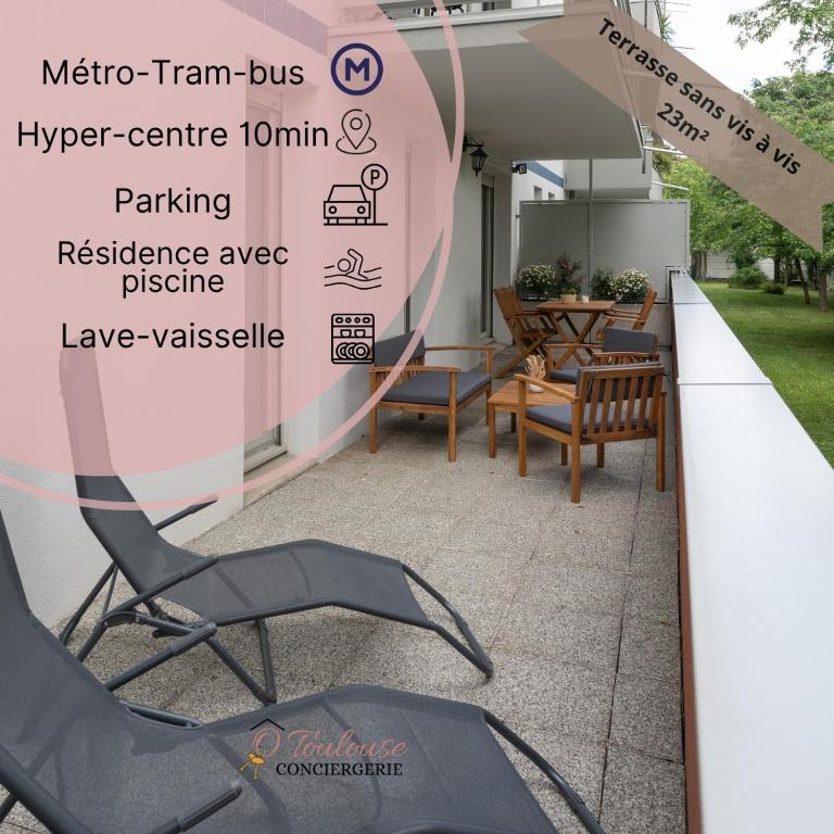 Horizon Paisible - Piscine et parking ! - Appartamento con 2 Camere da Letto - 1