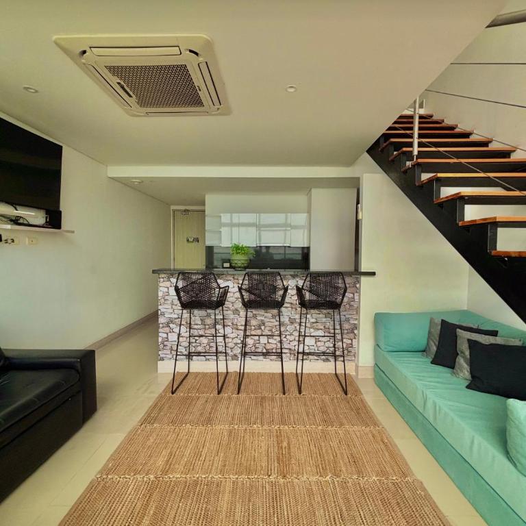 Duplex piso 34 frente al mar - Apartamento de 1 dormitorio - 10