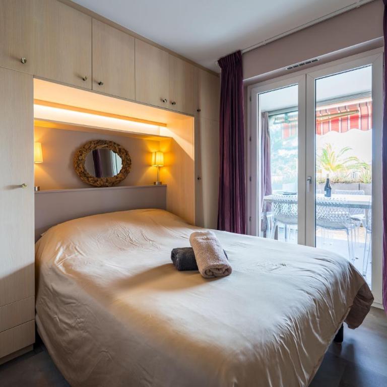 Cannes plage - avec terrasse, vue, mer, piscine, plage, garage - Apartment mit 2 Schlafzimmern - 7