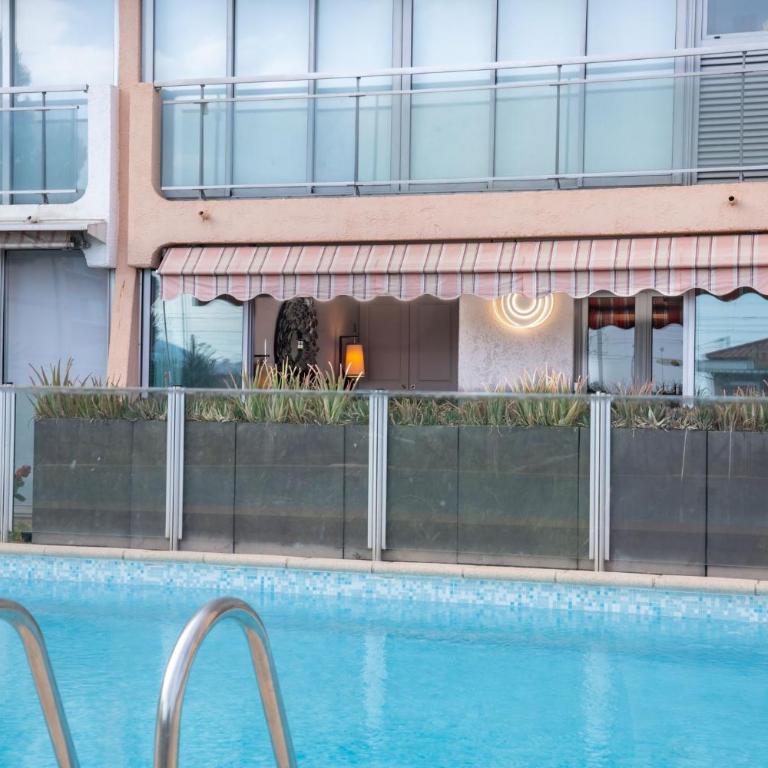 Cannes plage - avec terrasse, vue, mer, piscine, plage, garage - Apartment mit 2 Schlafzimmern - 11