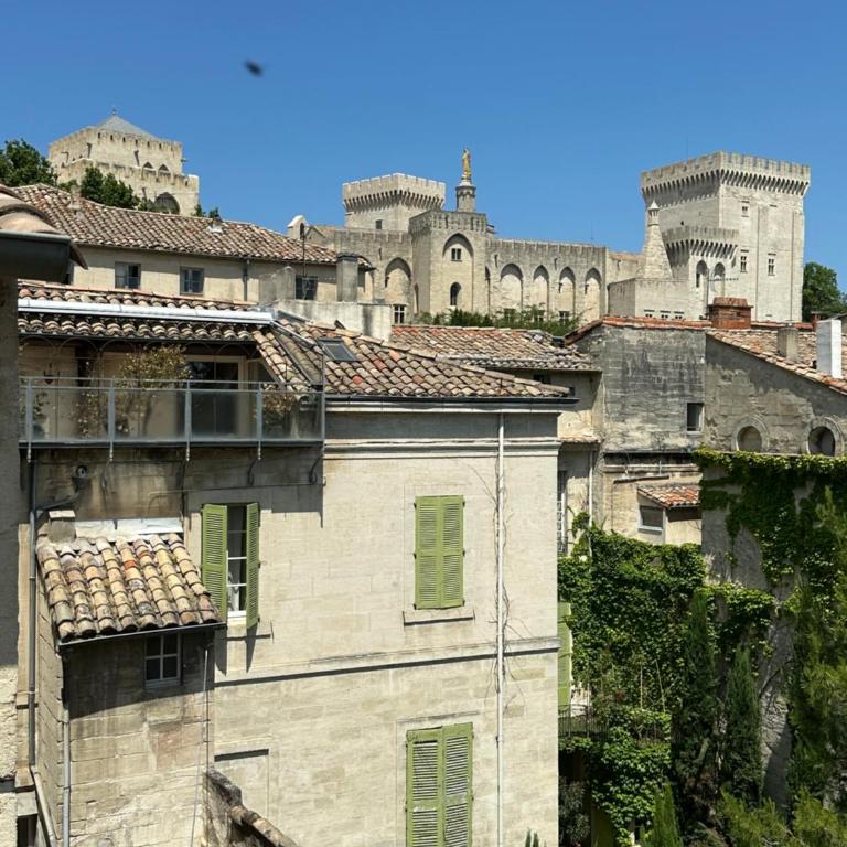 Hôtel Le Médiéval Palais des Papes - Chambre Double Deluxe avec Vue sur Château - 5