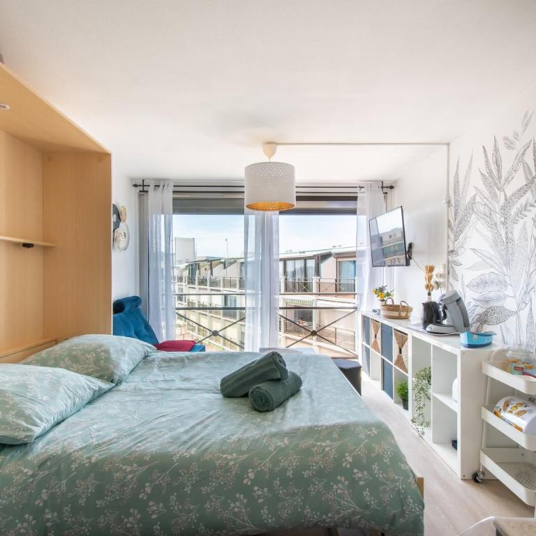 Studio cabine cosy Lagon Bleu Piscine, clim, parking, wifi inclus - Studio - 14