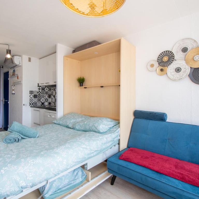 Studio cabine cosy Lagon Bleu Piscine, clim, parking, wifi inclus - Studio - 13
