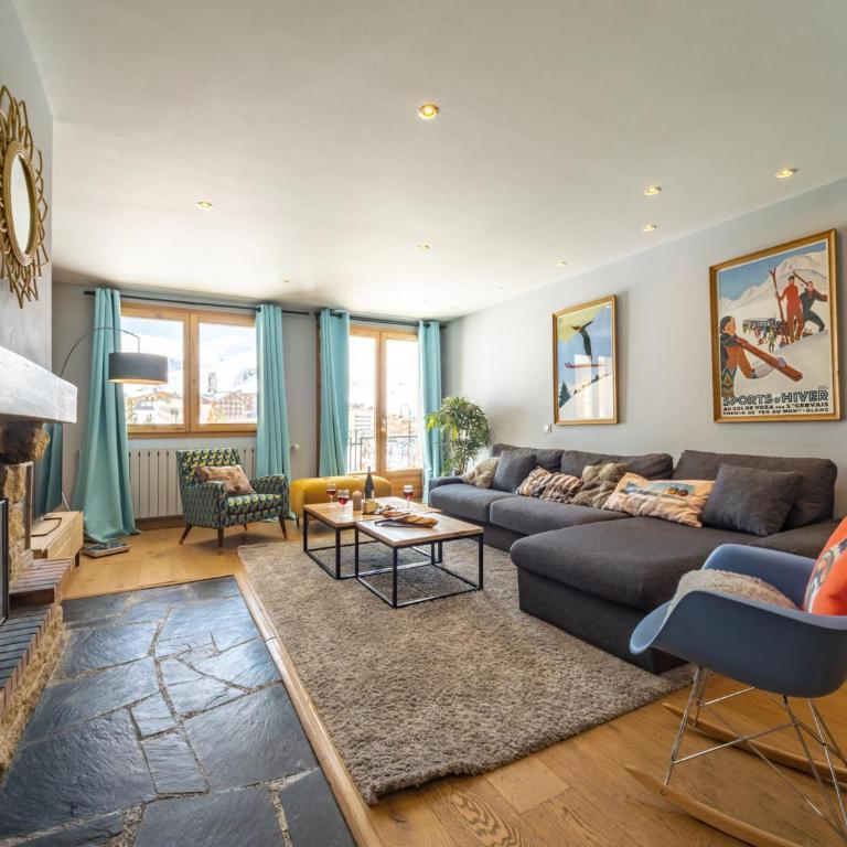 Duplex rénové 10-12 pers, skis aux pieds, cheminée, WIFI, animaux admis - FR-1-502-482 - Apartment - 1