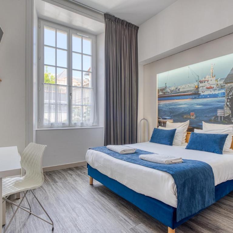 Hotel François 1er Cœur de Ville - Chambre Double - Accessible aux Personnes à Mobilité Réduite - 4