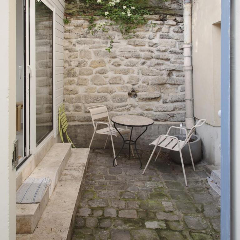 Studio jardin privé paris centre - Appartement 1 Chambre - 21