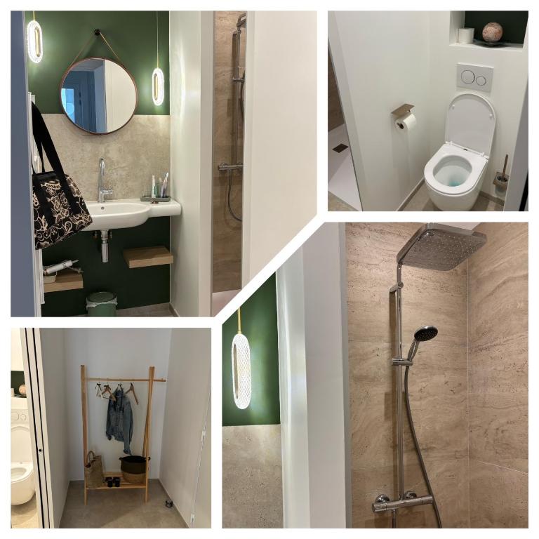 Maison sol en ciel Petit Dejeuner et Parking inclus - Chambre Double avec Salle de Bains Privative - 17