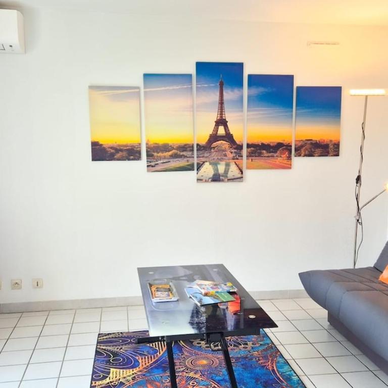 Appartement 2P, balcon, parking proche mer - Appartement 1 Chambre - 19