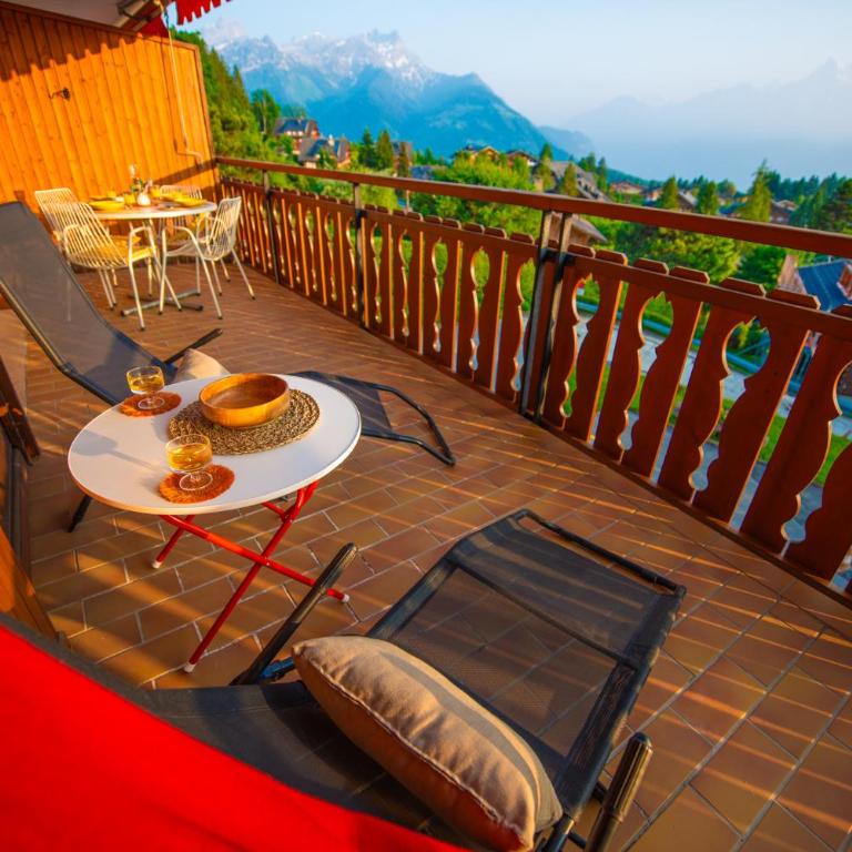 Mountain view Balcony et comfort - Appartement 1 Chambre avec Balcon et Vue sur les Montagnes - 35