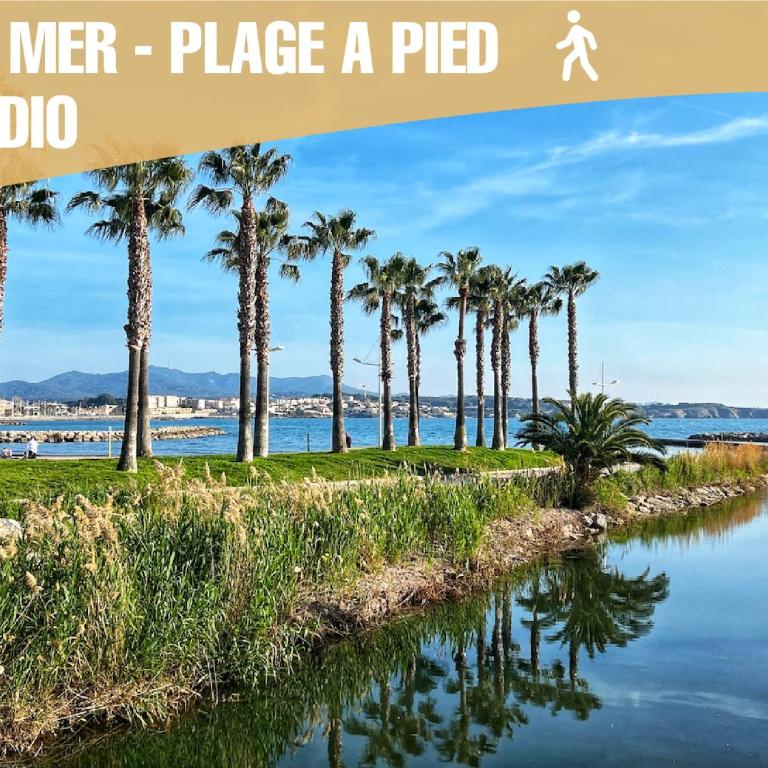 Studio L'Azur, Sanary centre avec parking, Vue mer, Climatisation - Studio mit Meerblick - 21