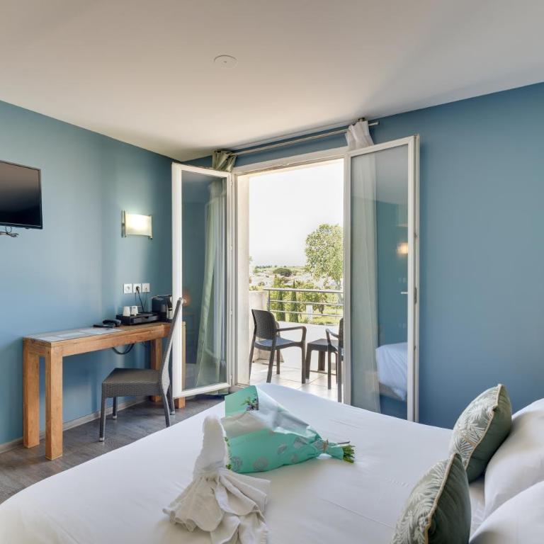 Kyriad Perpignan Sud - Chambre Double Supérieure avec Terrasse - 5