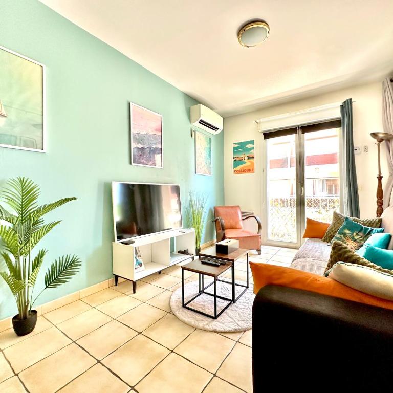 LE COSY Canet - Studio pour 2 personnes à 30m de la plage avec parking privé - Estudio - 8