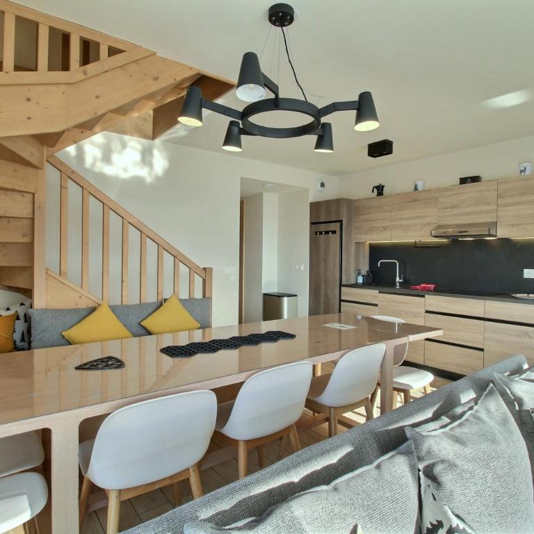 ARC 1600, Résidence Premium LE RIDGE, Appartement 12 personnes Duplex Vue Montagne - Ski aux pieds - Sauna, Hammam, Piscine intérieure chauffée, Salle de sport & fitness - Premium Apartment mit 5 Schlafzimmern - 14