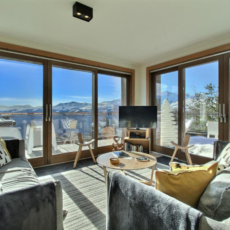 ARC 1600, Résidence Premium LE RIDGE, Appartement 12 personnes Duplex Vue Montagne - Ski aux pieds - Sauna, Hammam, Piscine intérieure chauffée, Salle de sport & fitness - Premium Apartment mit 5 Schlafzimmern - 6