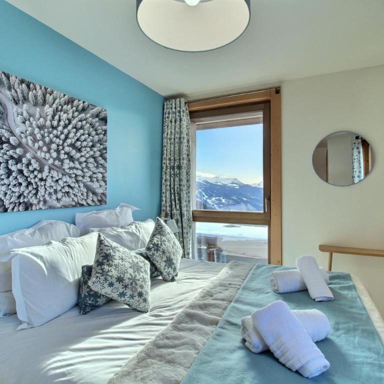 ARC 1600, Résidence Premium LE RIDGE, Appartement 12 personnes Duplex Vue Montagne - Ski aux pieds - Sauna, Hammam, Piscine intérieure chauffée, Salle de sport & fitness - Premium Apartment mit 5 Schlafzimmern - 23