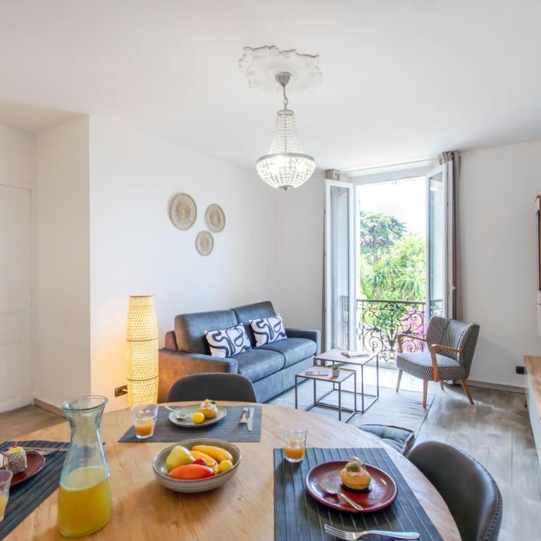 C10 Staywiz us - 3P 10 min Palais Festivals & Sea - AC & Parking - Appartement 2 Chambres - 9