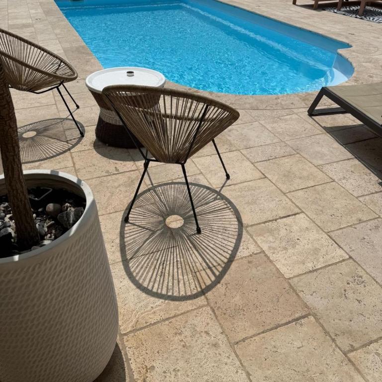 Bas de Villa à 15 min de Nice avec piscine - Appartement 1 Chambre - 3