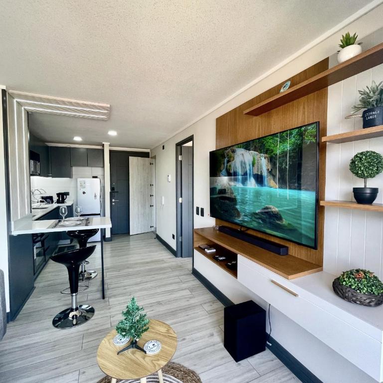 Apartamento Ñuñoa 1D1B Estacionamiento, Piscina - Apartamento de 1 dormitorio - 10