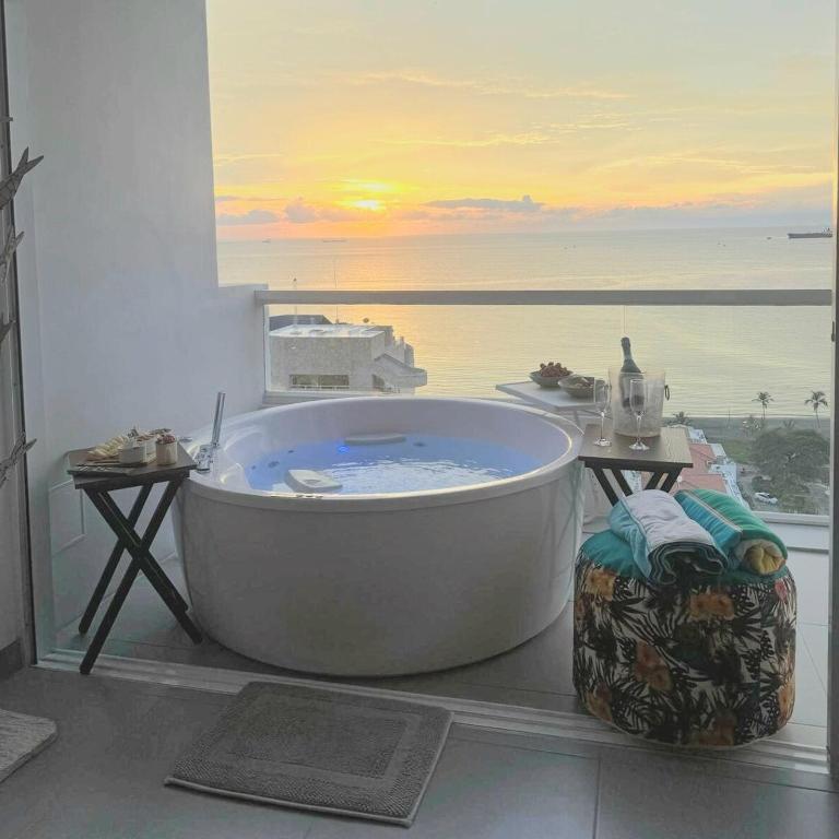 Suite familiar con jacuzzi privado y vista al mar Porto Horizonte - Apartamento de 2 dormitorios - 30