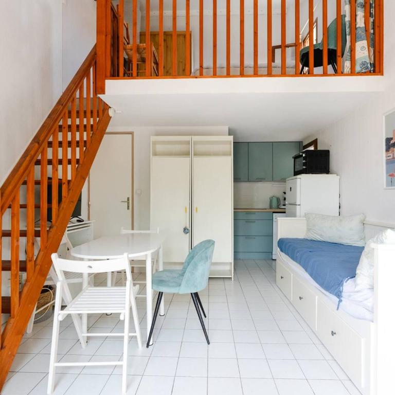 Pavillon Studio Mezzanine Climatisé Proche Plage avec Parking - FR-1-409A-37 - Villa - 5