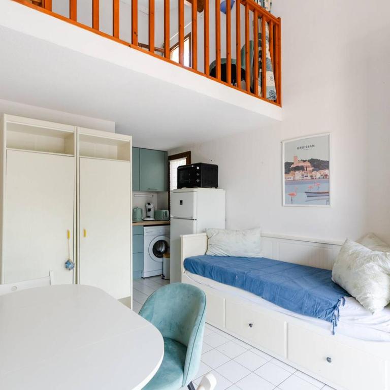 Pavillon Studio Mezzanine Climatisé Proche Plage avec Parking - FR-1-409A-37 - Villa - 8
