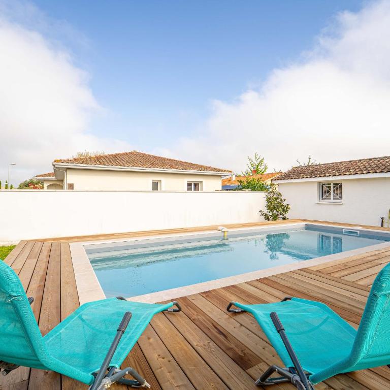 Maison à Mimizan avec jardin et piscine privée pour 6 personnes - FR-1-50-95 - Maison de Vacances - 16