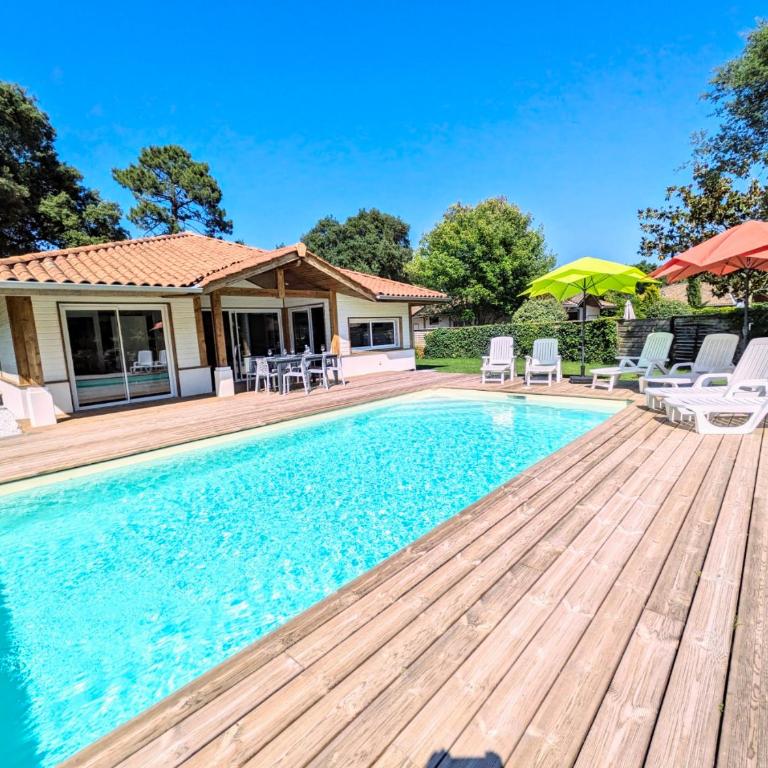 La Royale Chic Piscine chauffée vélos à disposition Proche océan et golf - Villa avec Piscine Privée - 1