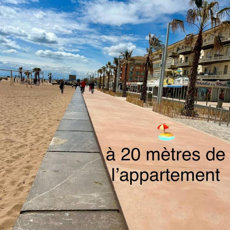 Valras-Loc L-Hippocampe, tout a pied - 2 chambres - Apartment - 21