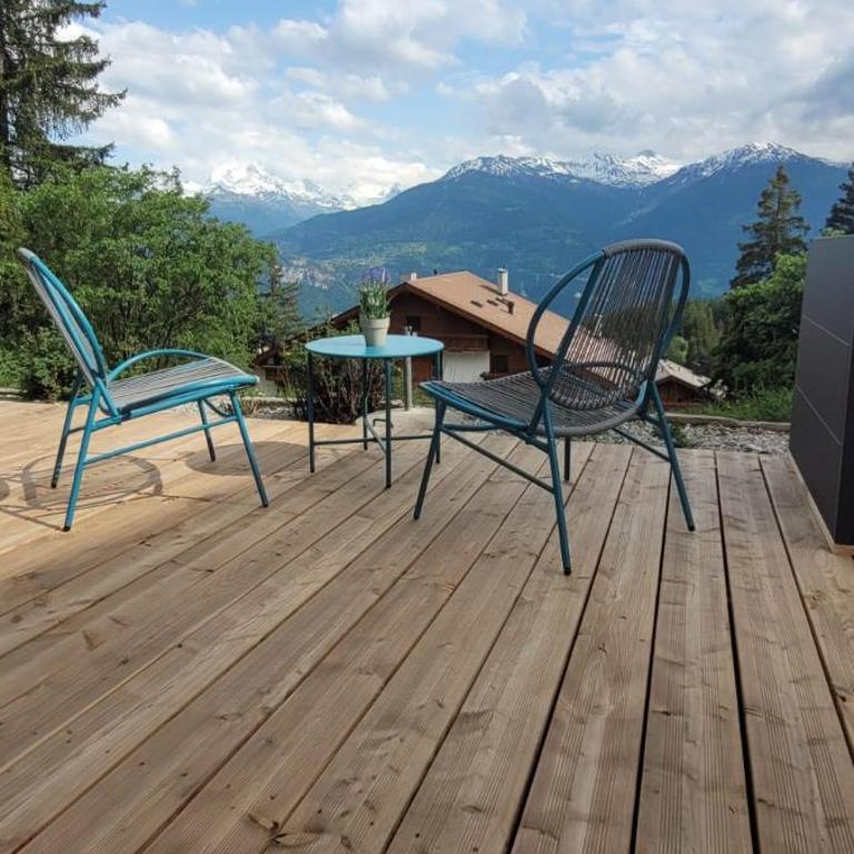 Chez Claudine et Charles - Crans-Montana - Studio - Vue sur Montagne - 16