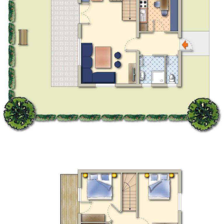 Chalets Huber - Standard Chalet mit 3 Schlafzimmern - 13