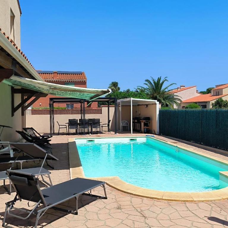 Villa avec piscine a 6 min du port Saint-Cyprien - Villa mit privatem Pool - 1