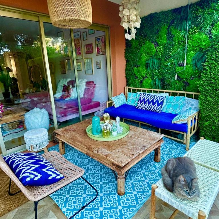 Superbe 3P bohème, Juan les pins, jardin, calme et proche de la mer - Two-Bedroom Apartment - 20