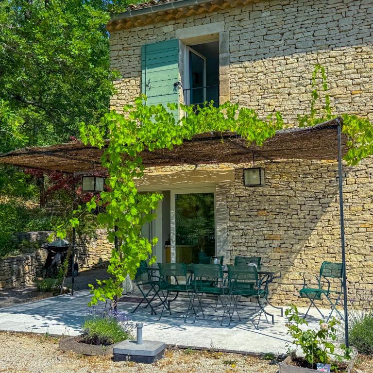Mas à Gordes avec piscine et vue incroyable à 800 m du village - Villa Deluxe - 20