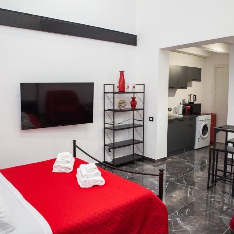 3 Rooms Catania - Vulcano bright independent studio apartment - One-Bedroom House - 1