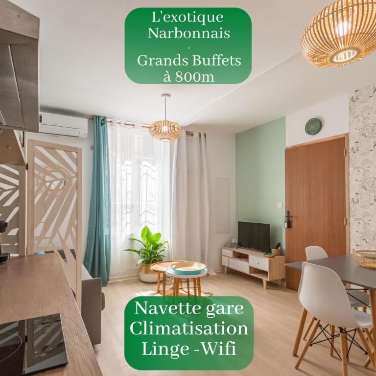 L'Exotique Narbonnais - Apartment mit 1 Schlafzimmer - 1
