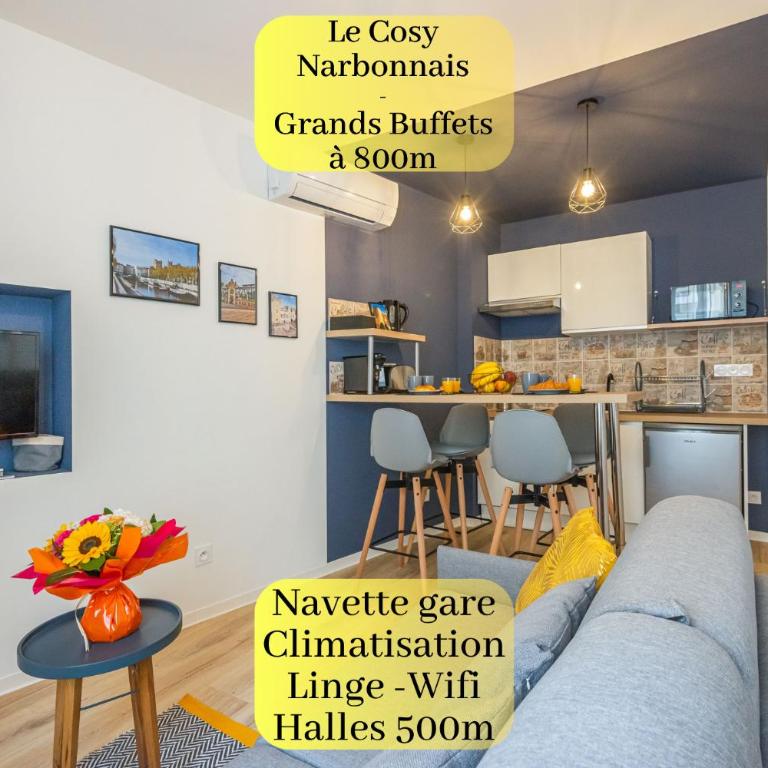 Le Cosy Narbonnais - Apartment mit 1 Schlafzimmer - 1