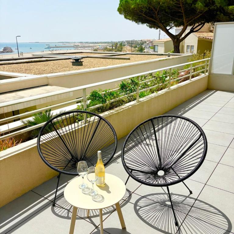 #Sète Front de mer Piscine Box privé Clim - Apartment mit 2 Schlafzimmern - 16