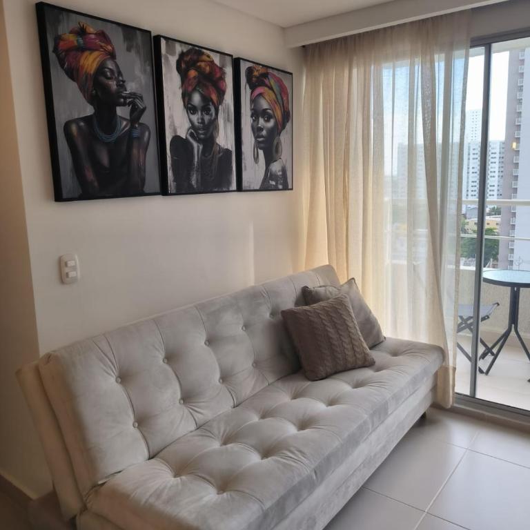 Apartamento cómodo de 3 habitaciones con piscina cerca al mar en Cartagena - Three-Bedroom Apartment with Water View - 16