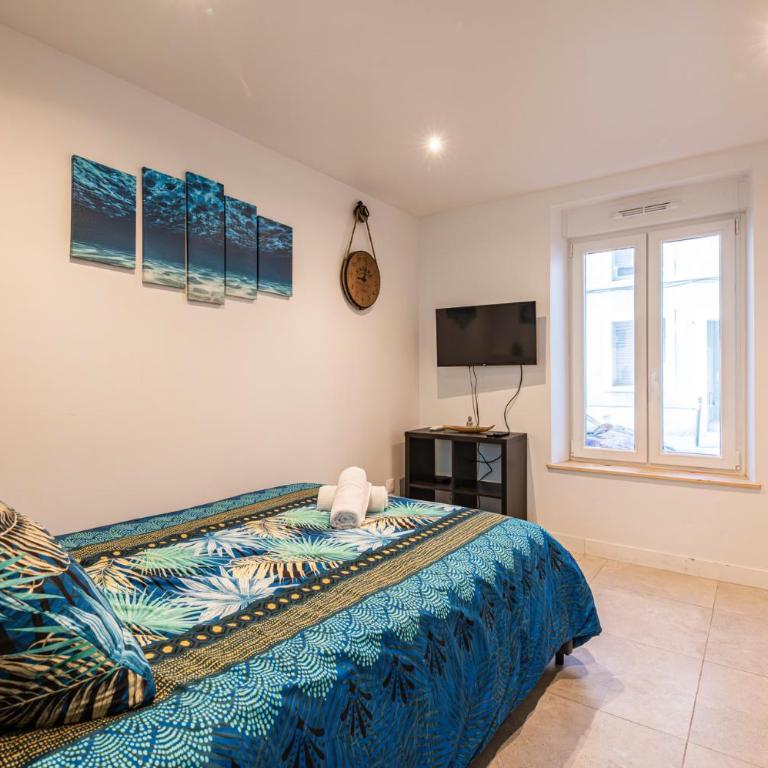 Cocon Privé pour 2 Personnes Jacuzzi, Sauna, Wi-Fi & Climatisation - Apartment mit 1 Schlafzimmer - 4