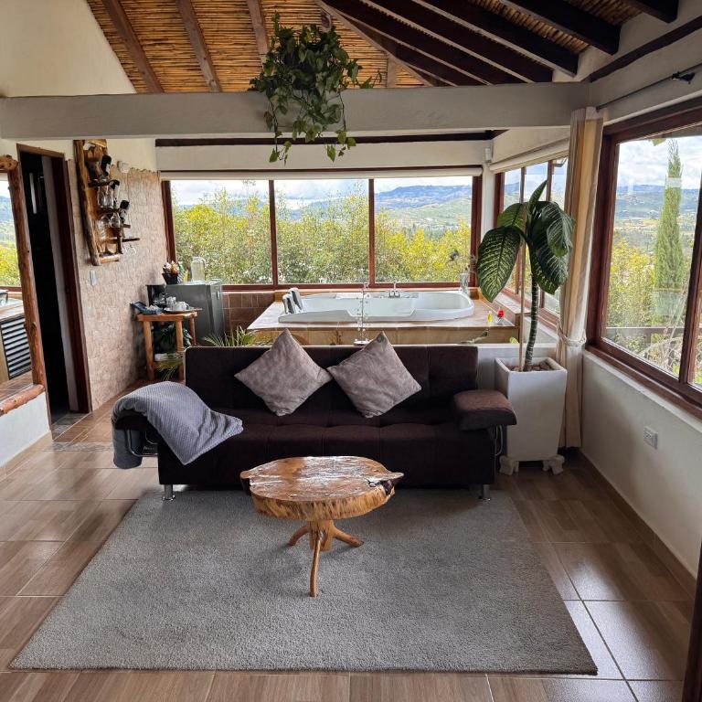 Glamping con jacuzzi Mirador Jarana Villa de Leyva - Chalet de 1 dormitorio - 3