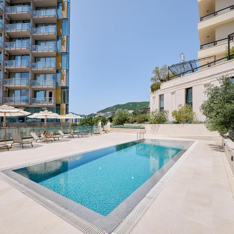 Casa Al Mare Residence, private studio, 1-st line, swimming pool - Studio with Mountain View - 22