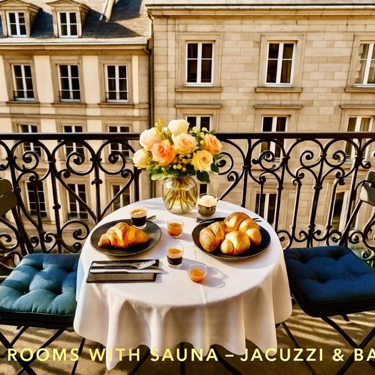 LIFE VOYAGE & SPA - Strasbourg's City Center Luxury Experience - Suite Deluxe - Private Sauna & 'Whirpool Bath' with Balcony - 2
