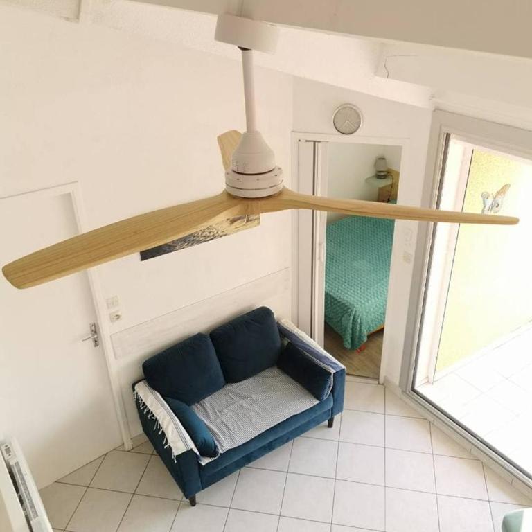 Appartement T2 Cabine, mezzanine Saint Pierre la mer 4oliv41 - Apartamento con terraza - 9