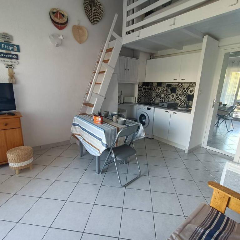Appartement T2 Cabine, mezzanine Saint Pierre la mer 4oliv41 - Apartamento con terraza - 11