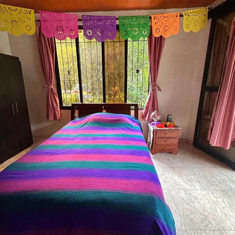 La Casa De Los Sueños Colombia Hostel Campestre de Bienestar meditación naturaleza - Double Room with Mountain View - 4