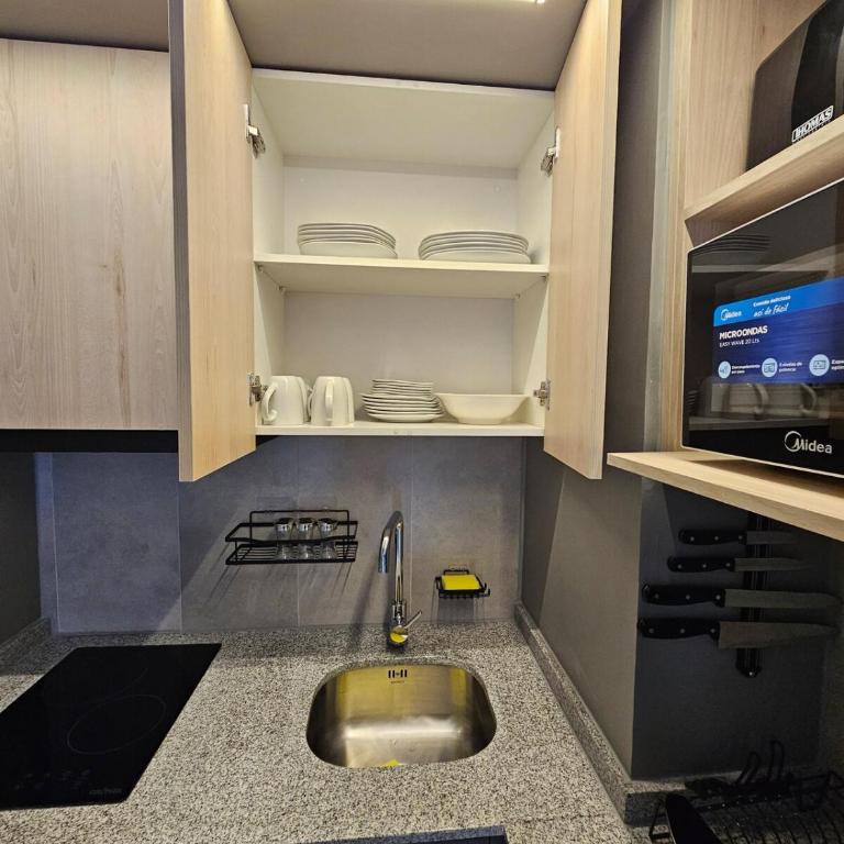 Alojamiento a pasos de Movistar Arenas, Universisdad de Chile y Parque O Higgins - One-Bedroom Apartment - 6