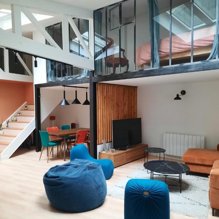 Loft 4-5 personnes à Montmartre - parking privé sur réservation - Loft - 1