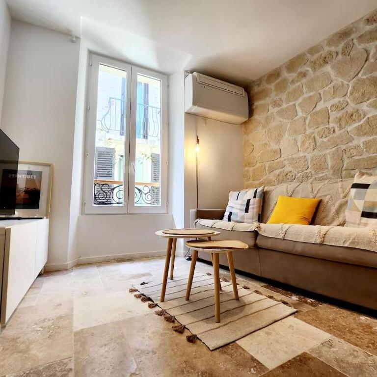 Le Borello Bleu - Joli T2 dans le Vieil Antibes - Apartment mit 1 Schlafzimmer - 3
