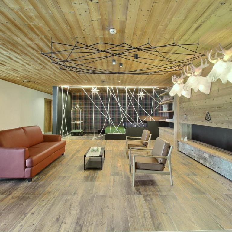 ARC 1600, Résidence Premium LE RIDGE, Appartement 07 personnes Duplex Vue Montagne - Ski aux pieds - Sauna, Hammam, Piscine intérieure chauffée, Salle de sport & fitness - Apartment mit 2 Schlafzimmern und Bergblick - 44