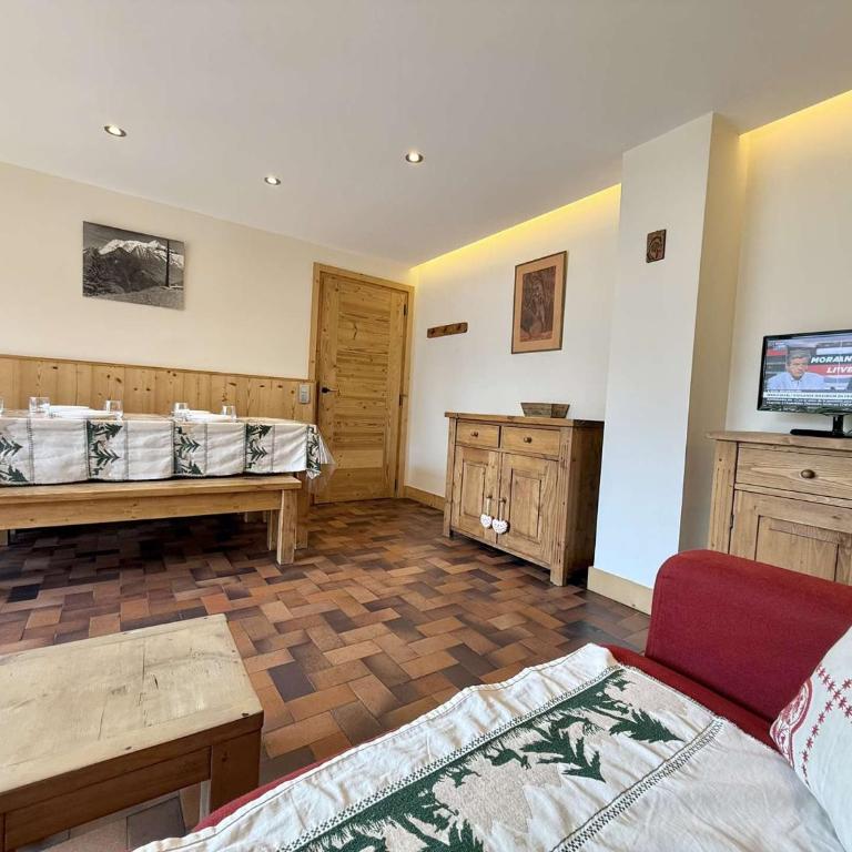 Appartement cosy au cœur de Praz-Sur-Arly - 5 pers, proche centre et pistes, parking et casier ski - Appartement 1 Chambre - 7